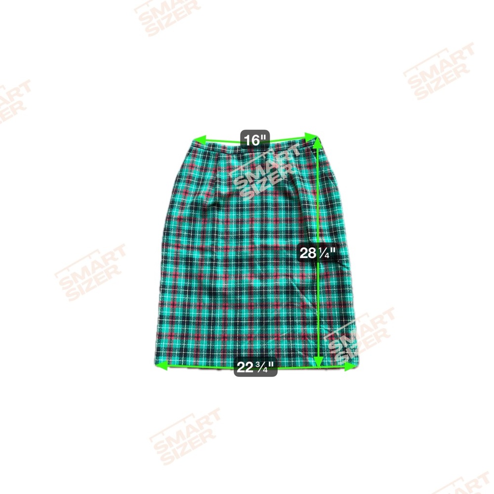 Pendleton 100% Wool Tartan Plaid Midi Skirt Size 16 Made in USA - Picture 10 of 10